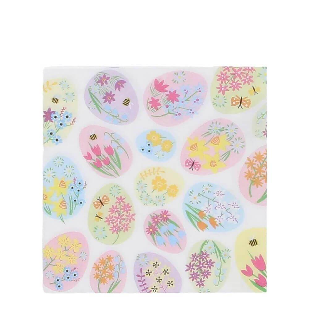 Gisela Graham Pastel Easter Eggs Napkins Pack 20 Pieces